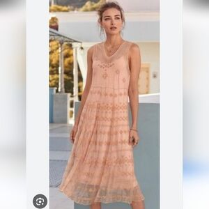 Sundance Sheer Embroidered Maxi Dress